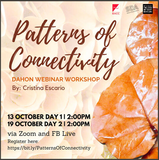 PATTERNS OF CONNECTIVITY DAHON WORKSHOP — MODERATOR / HOST